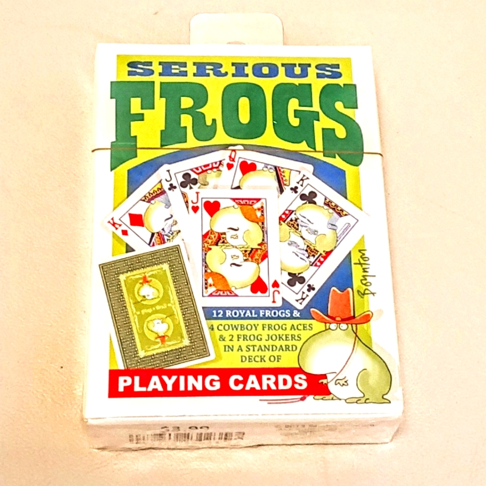 Sandra Boynton's Serious Frogs Ambigram Deck of Playing Cards EXTREMELY RARE!
